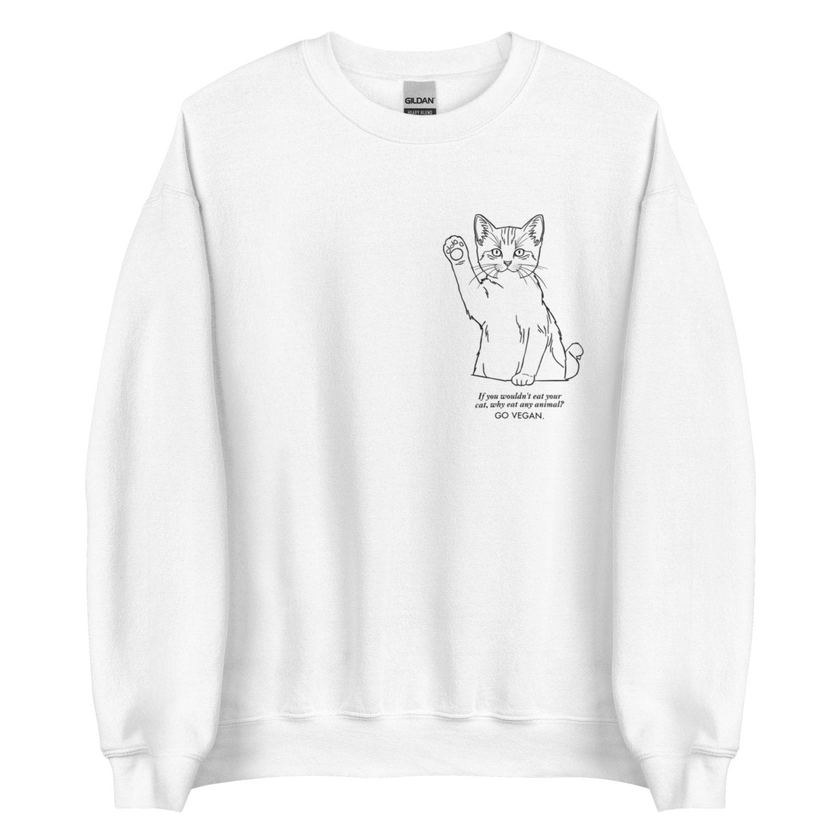 Cat Go Vegan - Unisex Sweatshirt - SAABOON
