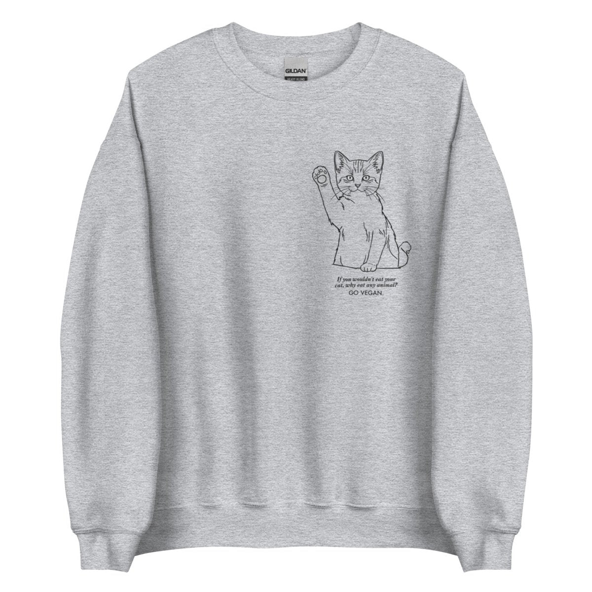 Cat Go Vegan - Unisex Sweatshirt - SAABOON