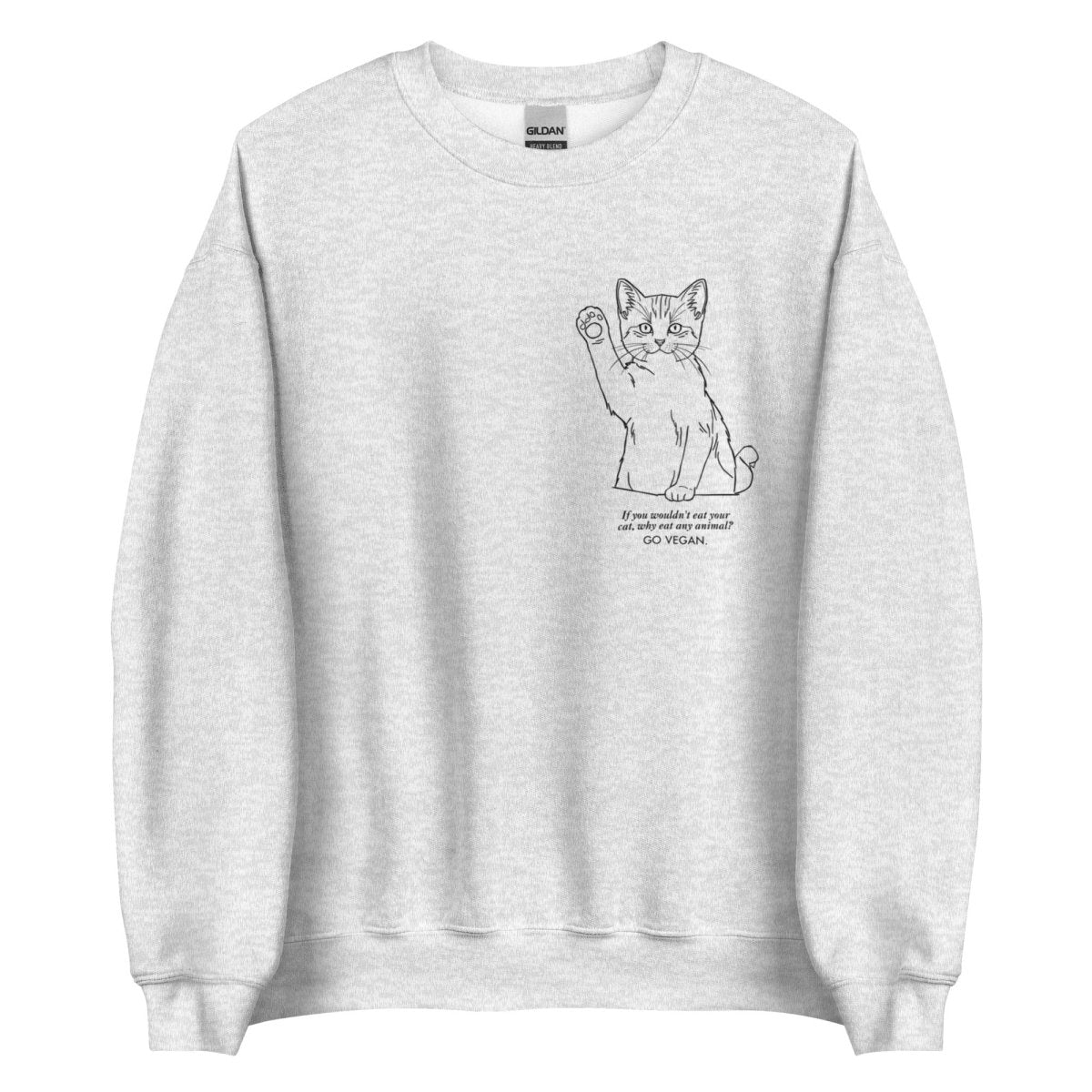 Cat Go Vegan - Unisex Sweatshirt - SAABOON