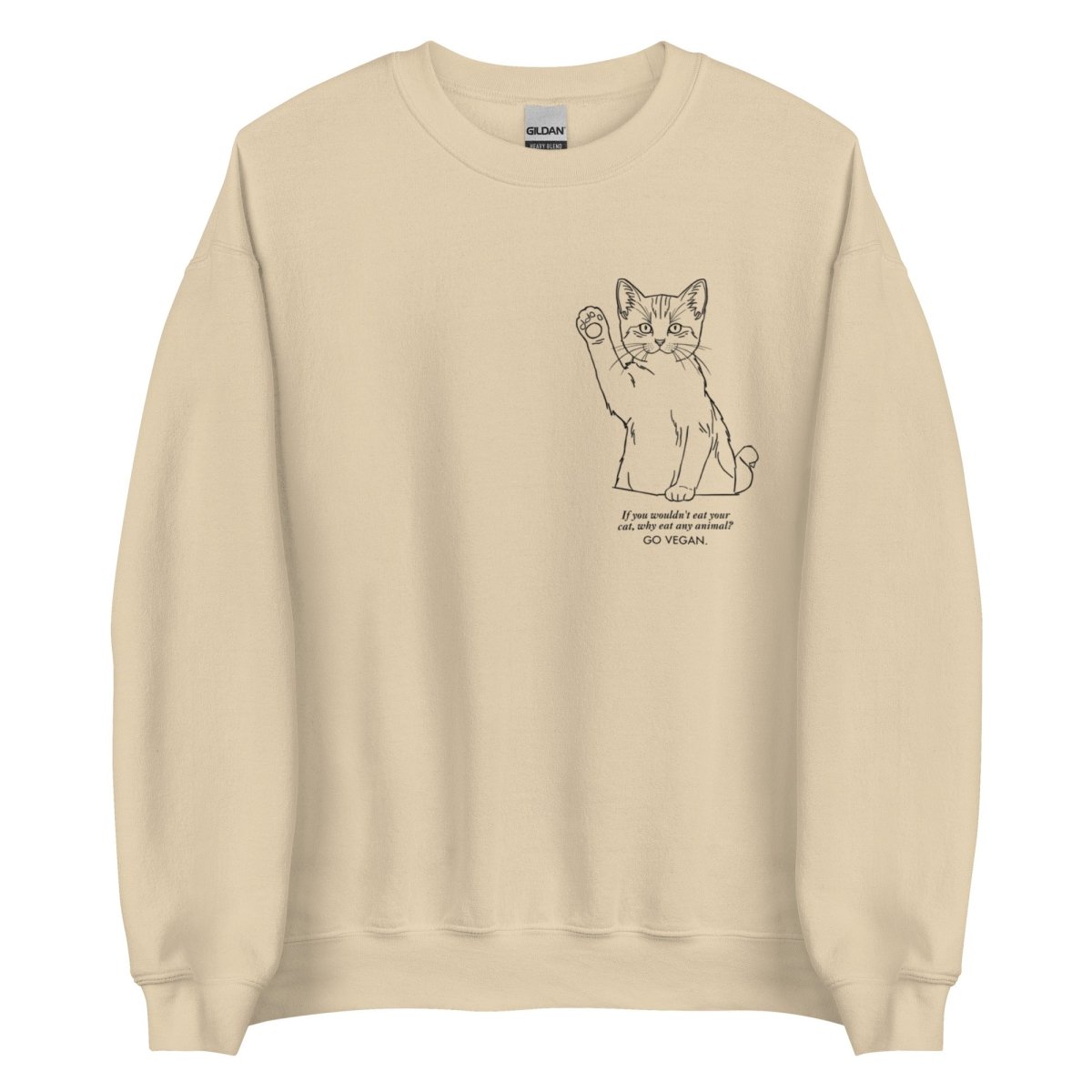 Cat Go Vegan - Unisex Sweatshirt - SAABOON