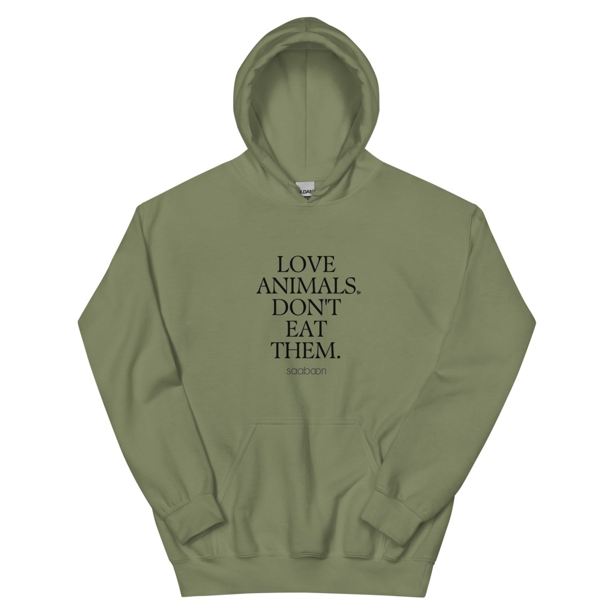 Love Animals, Don't Eat Them - Unisex Hoodie - SAABOON