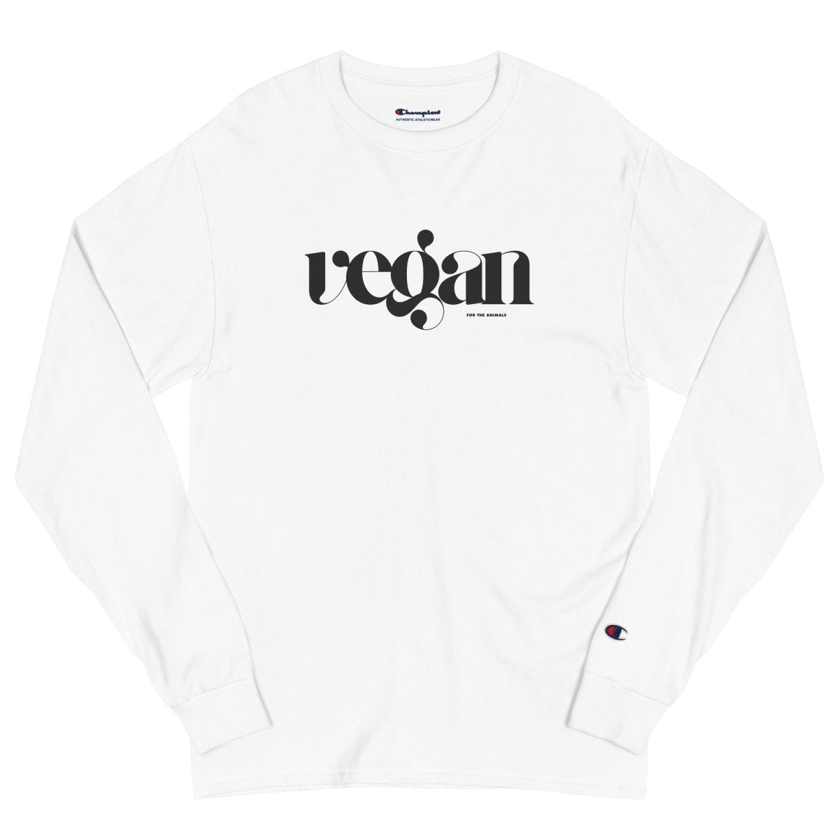Vegan for the Animals - Champion Long Sleeve Shirt - SAABOON