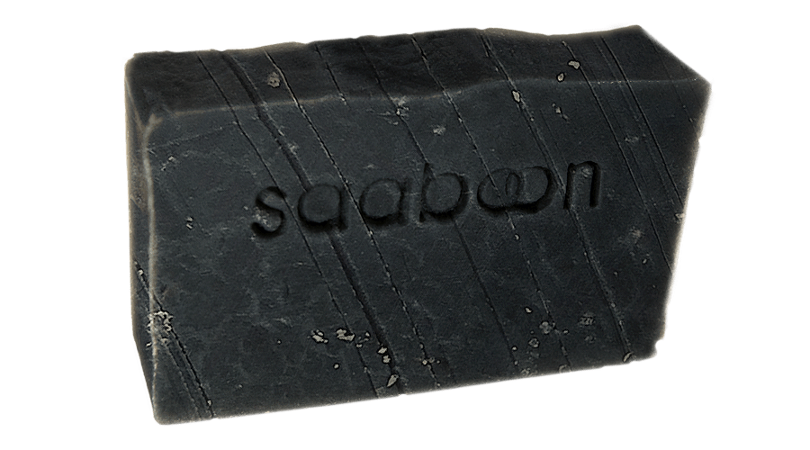 COMBAT SOAP - SAABOON - Handmade, exfoliating charcoal bar with antibacterial properties for a deep, cleansing experience.