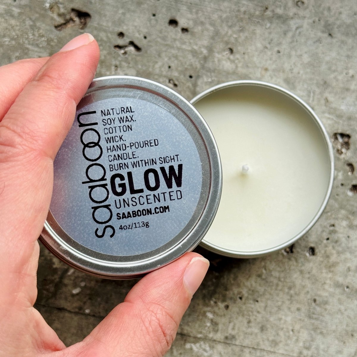 GLOW CANDLE | UNSCENTED - SAABOON