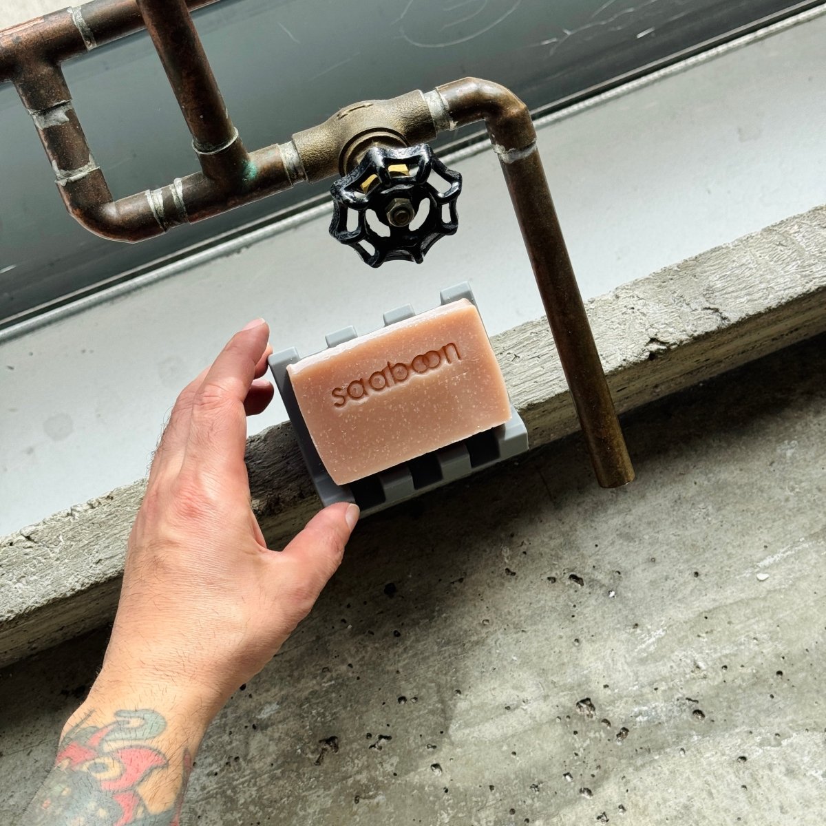 GREY SOAP DISH - SAABOON